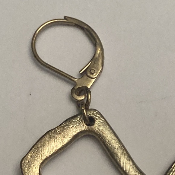 Gold Tone and Bead Drop Earrings - Picture 4 of 13